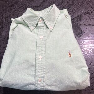 Polo by Ralph Lauren Light Green Button-Down Shirt